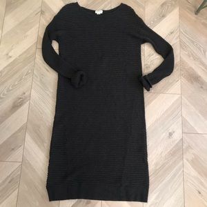 Caslon Midi Sweater Dress Long Small Grey